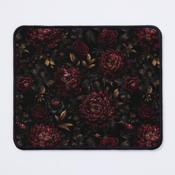 Item preview, Dark Gothic Floral Seamless Pattern | Burgundy Roses & Peonies Luxury designed and sold by Rixben.