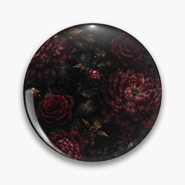 Item preview, Dark Gothic Floral Seamless Pattern | Burgundy Roses & Peonies Luxury designed and sold by Rixben.