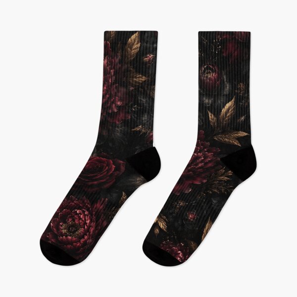 Item preview, Dark Gothic Floral Seamless Pattern | Burgundy Roses & Peonies Luxury designed and sold by Rixben.