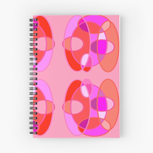 Item preview, Pink and orange gradient ovals and circular shapes on a salmon pink background, sunset flag lesbian pride designed and sold by RAHKELROYSUM.