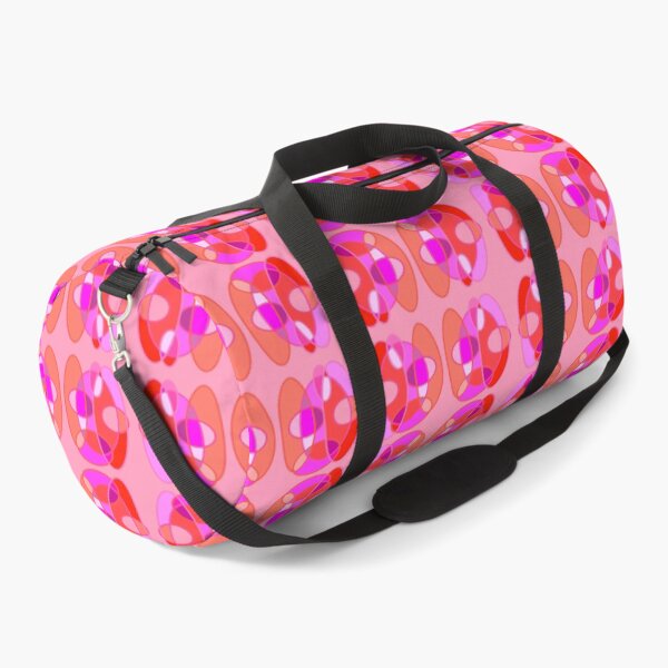 Item preview, Pink and orange gradient ovals and circular shapes on a salmon pink background, sunset flag lesbian pride designed and sold by RAHKELROYSUM.