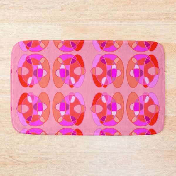 Item preview, Pink and orange gradient ovals and circular shapes on a salmon pink background, sunset flag lesbian pride designed and sold by RAHKELROYSUM.