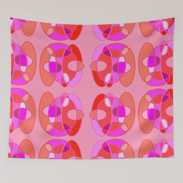 Item preview, Pink and Red Colors and Round Shapes Lesbian Pride Design designed and sold by RAHKELROYSUM.