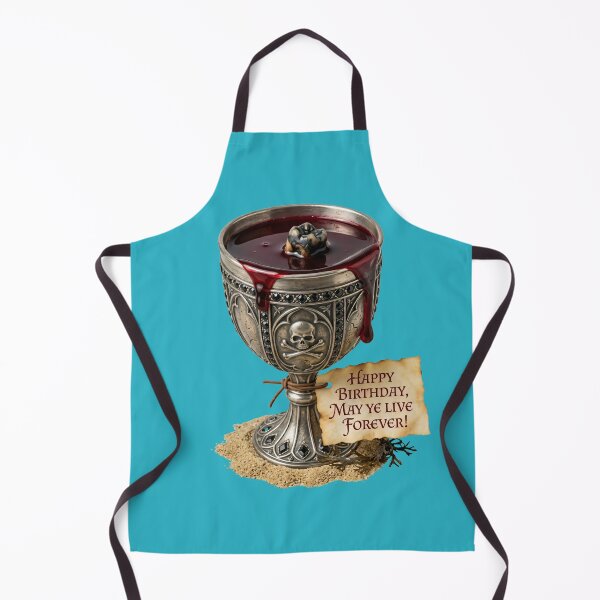 Item preview, Gothic Skull Chalice Happy Birthday Art designed and sold by Utopian-Magic.