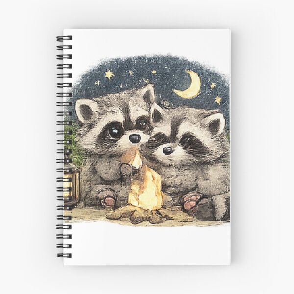 Item preview, Cute Raccoons Camping designed and sold by Northline Creative.