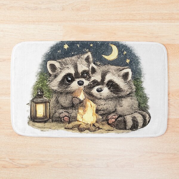 Item preview, Cute Raccoons Camping designed and sold by Northline Creative.