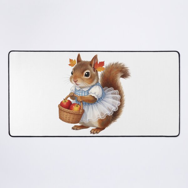 Item preview, Autumn Squirrel Sticker | Cute Fall Squirrel with Apples designed and sold by AillustriaAK.