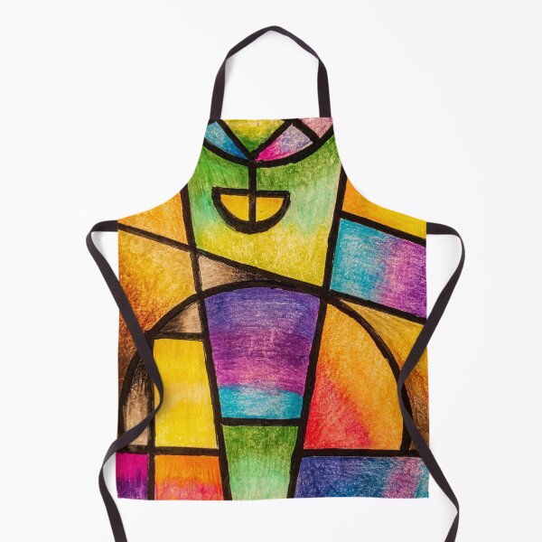 Item preview, Vibrant Geometric Abstract Stained Glass Art | Rainbow Color Block Art designed and sold by BuckaBaby.