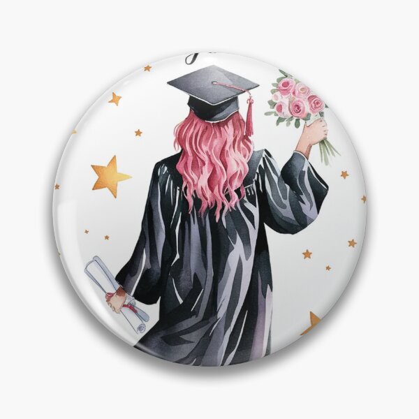 Item preview, Graduation Pink Hair Girl designed and sold by Roy & Tiffany.