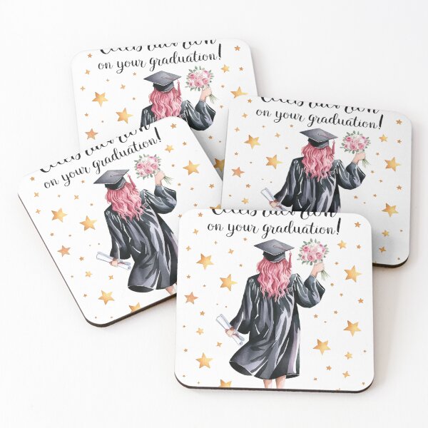 Item preview, Graduation Pink Hair Girl designed and sold by Roy & Tiffany.