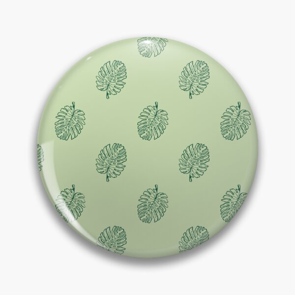 Item preview, Green Monstera Leaf Pattern Tropical Botanical Minimal designed and sold by Zaya_art.