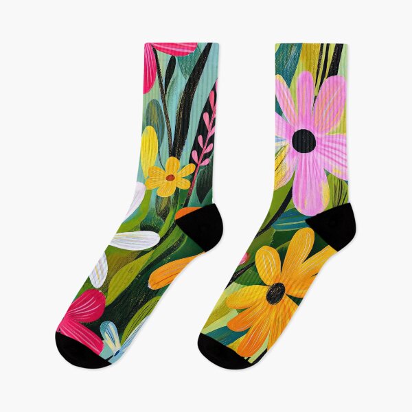 Item preview, Meadow Flowers In Vibrant Summer Colors Design Art designed and sold by DEC02.