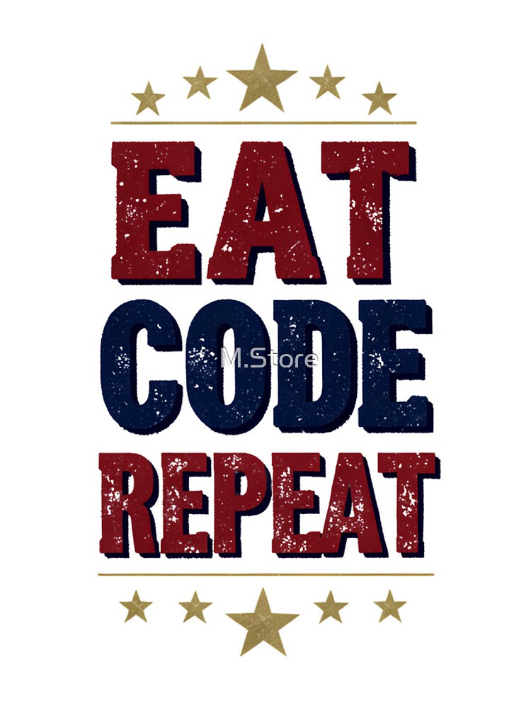 Thumbnail 5 of 5, iPhone Case, Eat Code Repeat Retro Programmer Coding Life designed and sold by Hithamaziz.
