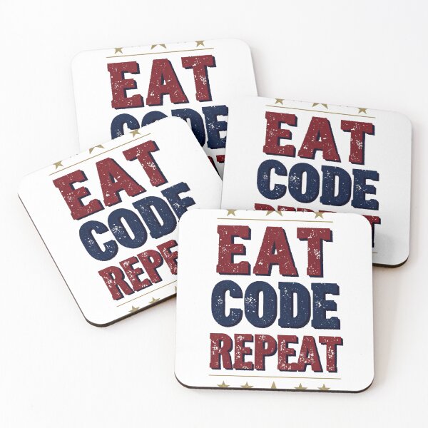 Artikelvorschau, Eat Code Repeat Retro Programmer Coding Life entworfen und verkauft von M.Store.