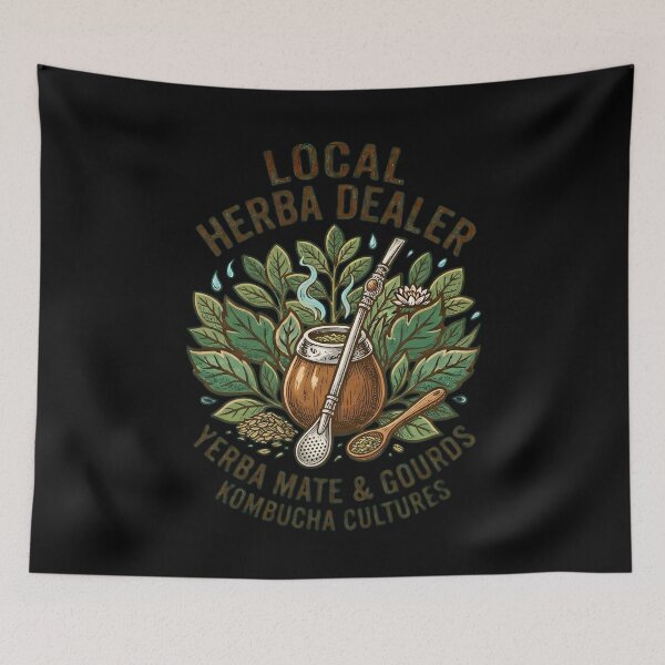 Item preview, Local Herba Dealer Yerba Mate Kombucha Vintage Graphic designed and sold by MCVersa2026.