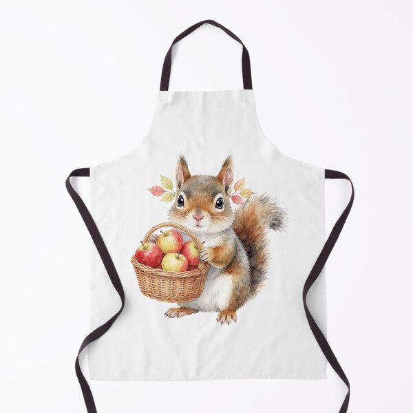Item preview, Autumn Squirrel Sticker | Cute Fall Squirrel with Apples designed and sold by AillustriaAK.