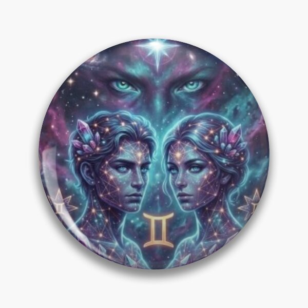 Item preview, Gemini Zodiac Sign Cosmic Art - Astrology and Horoscope Design designed and sold by BoldConcept43.