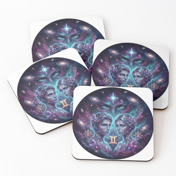 Item preview, Gemini Zodiac Sign Cosmic Art - Astrology and Horoscope Design designed and sold by BoldConcept43.