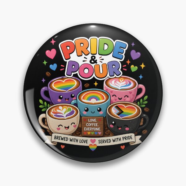 Item preview, Pride And Pour Coffee Club designed and sold by Craft Design Alchemy.
