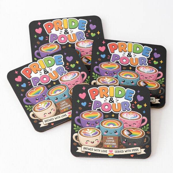 Item preview, Pride And Pour Coffee Club designed and sold by Craft Design Alchemy.