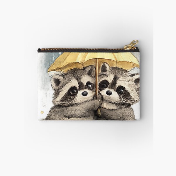 Item preview, Cute Raccoon Couple Under Umbrella designed and sold by Northline Creative.