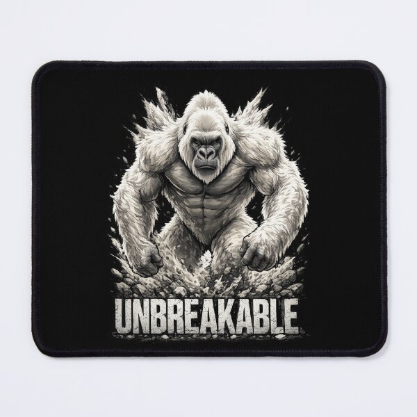 Item preview, Unbreakable Gorilla | Powerful Silverback Strength Motivation Gym Design designed and sold by Daagath.