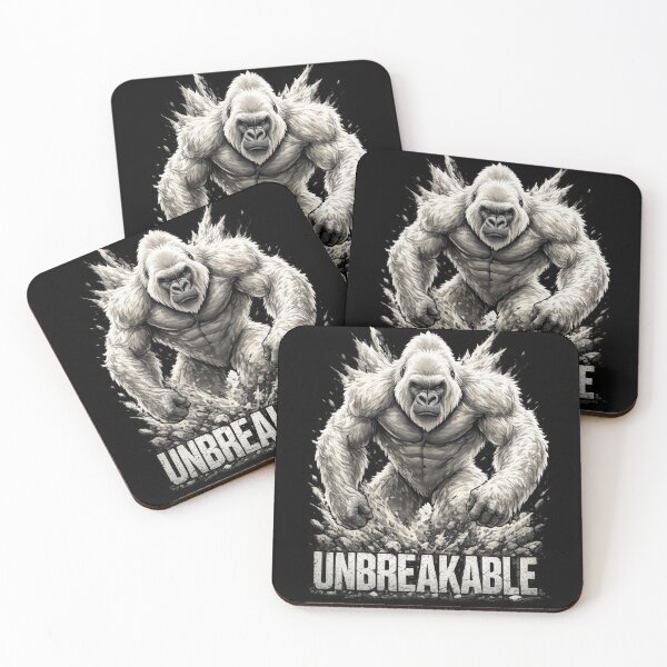 Item preview, Unbreakable Gorilla | Powerful Silverback Strength Motivation Gym Design designed and sold by Daagath.