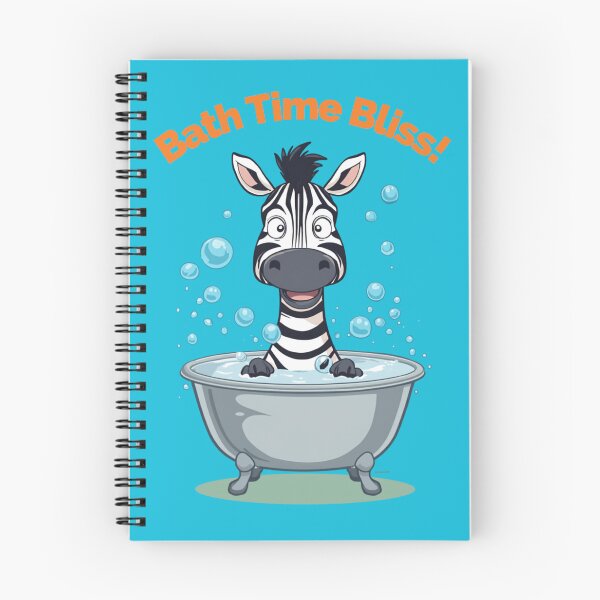Item preview, Funny Washing Zebra Taking a Bubble Bath – Cute Cartoon Bath Time Tee designed and sold by Astro Technical.