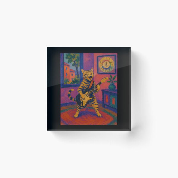 Item preview, Rock Cat Playing Electric Guitar Music Lover  designed and sold by Kladhadredo.