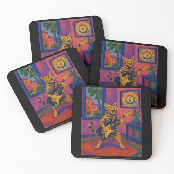 Item preview, Rock Cat Playing Electric Guitar Music Lover  designed and sold by Kladhadredo.