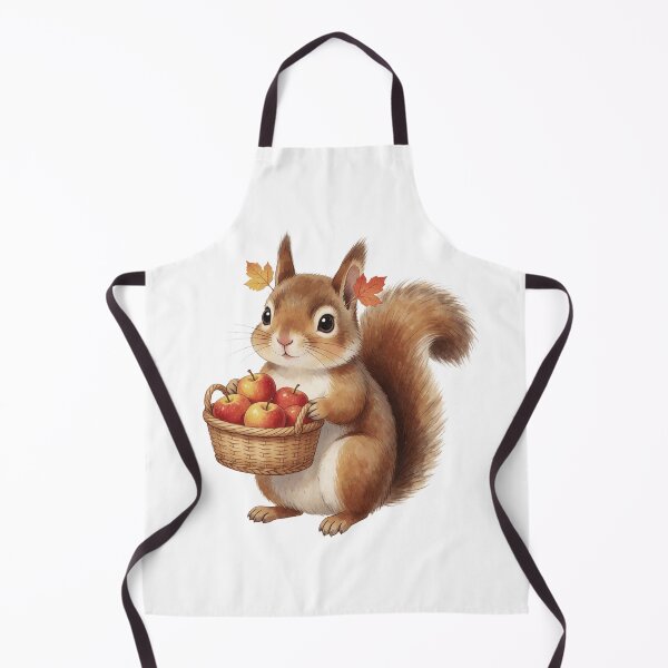 Item preview, Autumn Squirrel Sticker | Cute Fall Squirrel with Apples designed and sold by AillustriaAK.