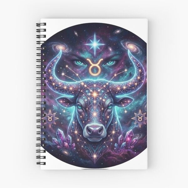 Artikelvorschau, Kosmische Kunst für das Sternzeichen Stier – Astrologie- und Horoskopdesign entworfen und verkauft von BoldConcept43.