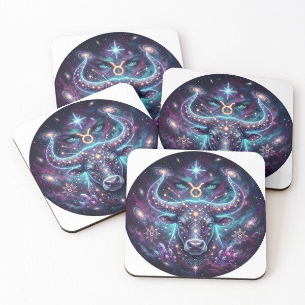 Item preview, Taurus Zodiac Sign Cosmic Art - Astrology and Horoscope Design designed and sold by BoldConcept43.