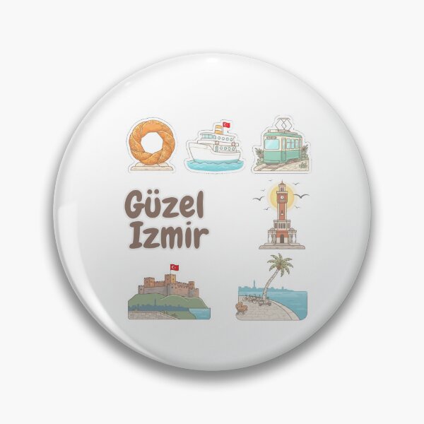 Item preview, Güzel İzmir Turkey Sights Retro Flat Sticker Pack designed and sold by EH World | Store.