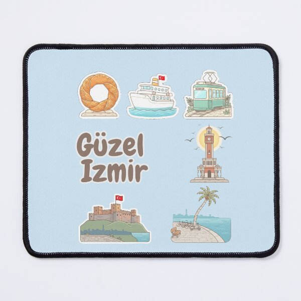 Item preview, Güzel İzmir Turkey Sights Retro Flat Sticker Pack designed and sold by EH World | Store.