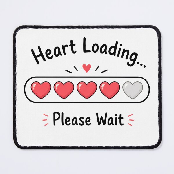 Item preview, Heart Loading Please Wait Cute Love Meter Funny Relationship T-Shirt designed and sold by INVITOARTE.
