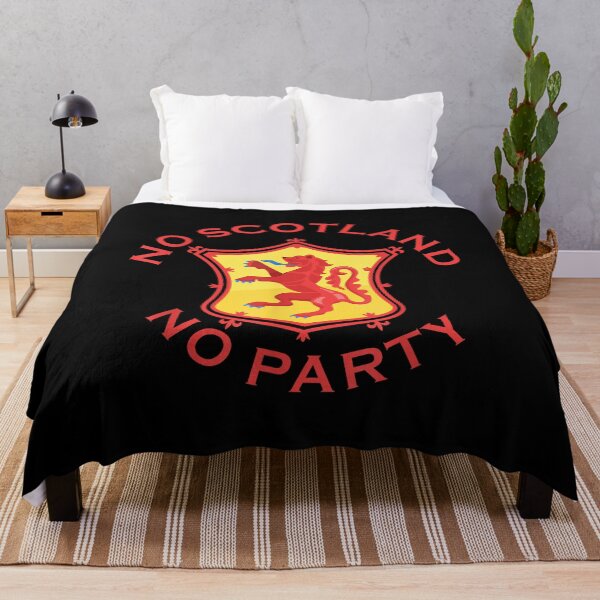 Item preview, No Scotland No Party Tartan Army Lion Rampant designed and sold by WoodrowCaldwell.