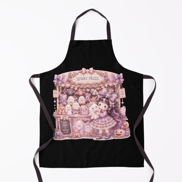 Item preview, Pastel Gothic Halloween Prize Booth | Coquette Kawaii Ghost Carnival Illustration designed and sold by looplandger.