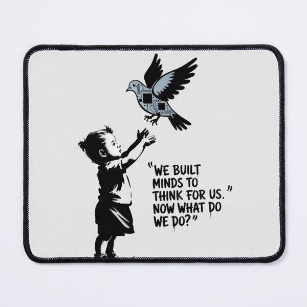 Item preview, Banksy - We built minds to think for us. Now what do we do? designed and sold by 123ks.
