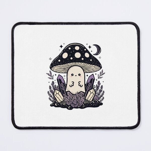 Item preview, Goth Mushroom Ghost Cute Dark Cottagecore Spooky Gift designed and sold by KhadijaBatool38.