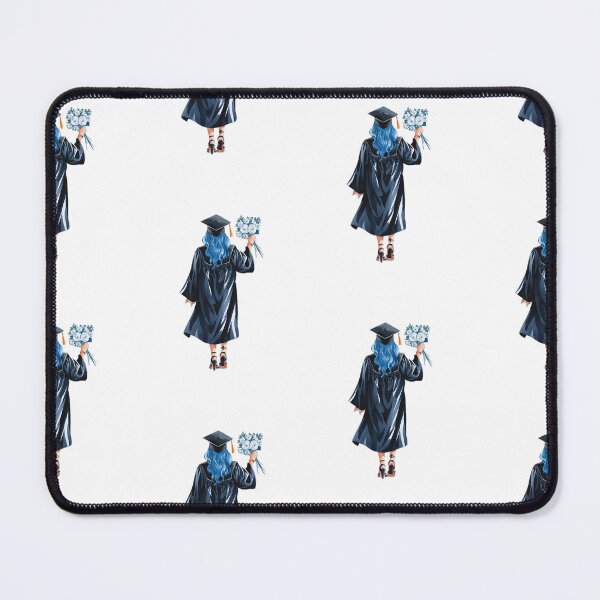 Item preview, Blue Hair Graduation Girl designed and sold by Roy & Tiffany.