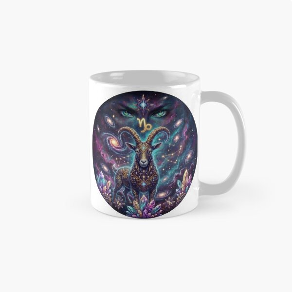 Item preview, Capricorn Zodiac Sign Cosmic Art - Astrology and Horoscope Design designed and sold by BoldConcept43.