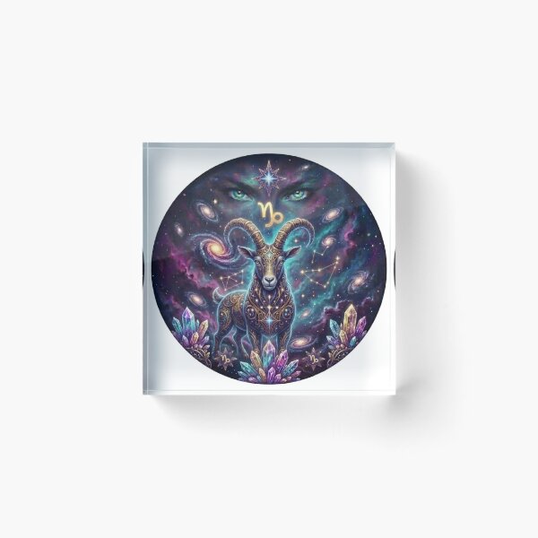 Item preview, Capricorn Zodiac Sign Cosmic Art - Astrology and Horoscope Design designed and sold by BoldConcept43.
