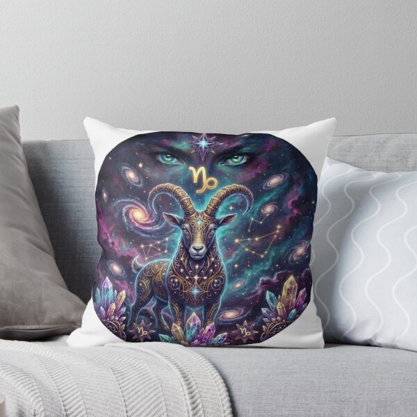 Item preview, Capricorn Zodiac Sign Cosmic Art - Astrology and Horoscope Design designed and sold by BoldConcept43.