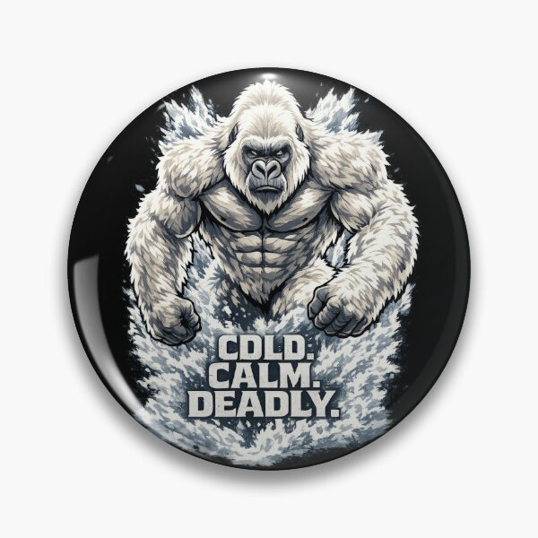 Item preview, Cold Calm Deadly Gorilla | Ice Silverback Strength Motivation Gym Design designed and sold by Daagath.