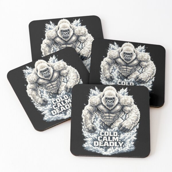 Item preview, Cold Calm Deadly Gorilla | Ice Silverback Strength Motivation Gym Design designed and sold by Daagath.