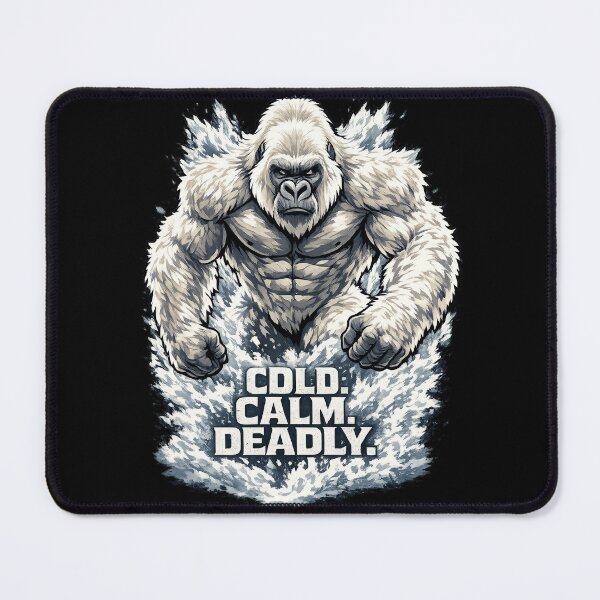 Item preview, Cold Calm Deadly Gorilla | Ice Silverback Strength Motivation Gym Design designed and sold by Daagath.