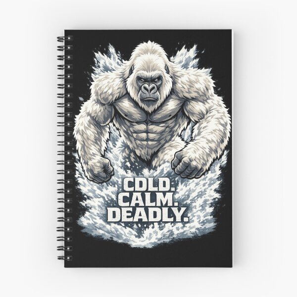 Item preview, Cold Calm Deadly Gorilla | Ice Silverback Strength Motivation Gym Design designed and sold by Daagath.