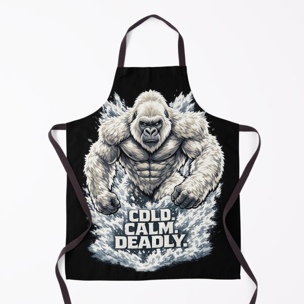 Item preview, Cold Calm Deadly Gorilla | Ice Silverback Strength Motivation Gym Design designed and sold by Daagath.