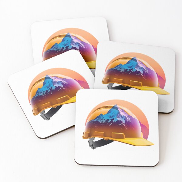 Item preview, Sunset Mountain Hard Hat Construction Adventure Design designed and sold by Evergreen Horizon Works.
